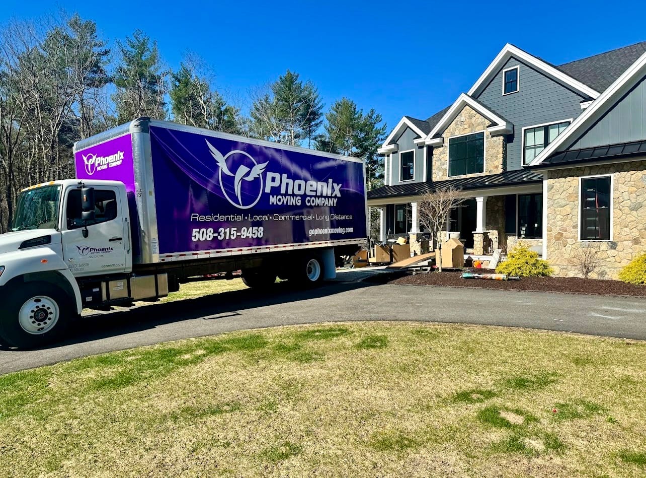 Image of a moving truck Boston Moving Company